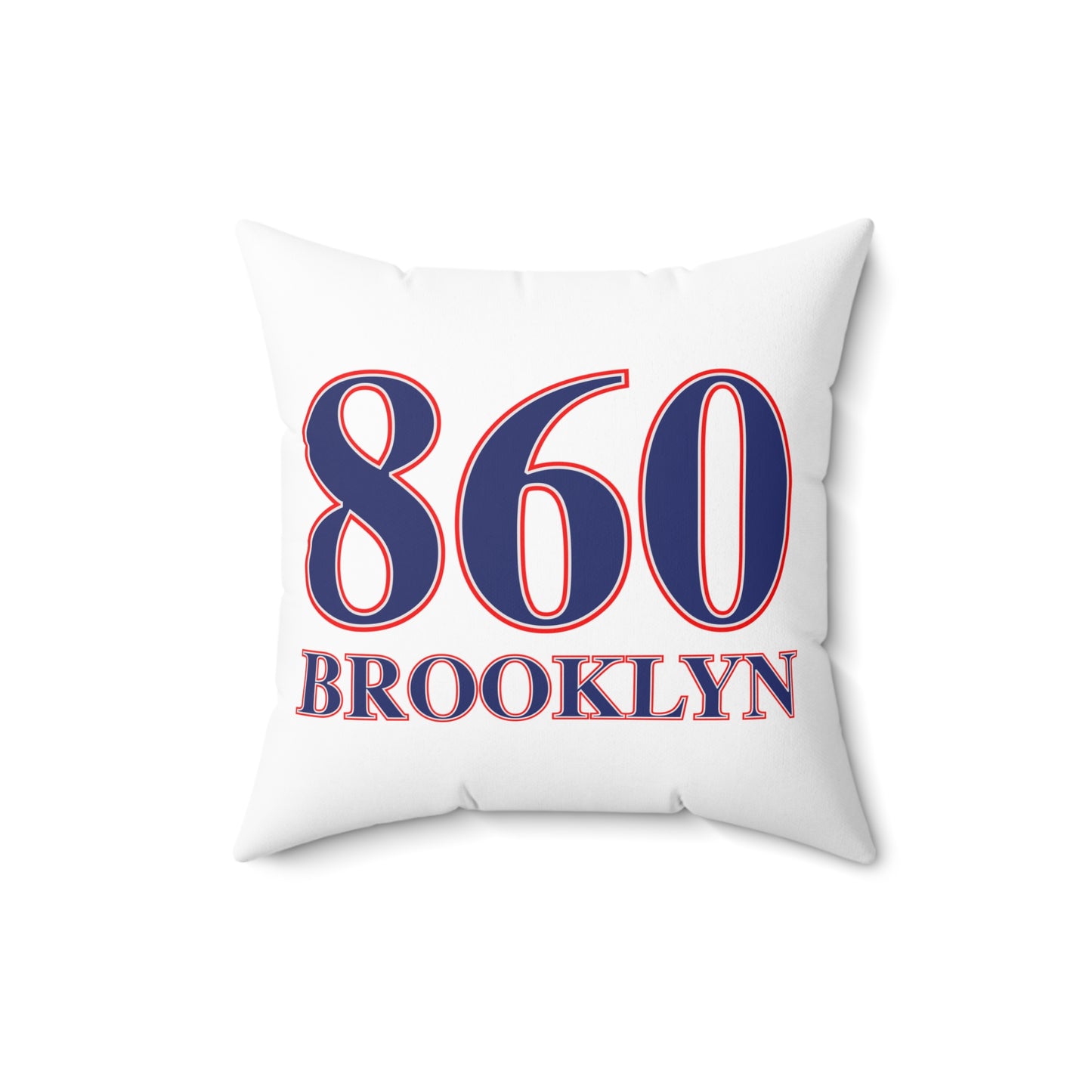 860 Brooklyn Red, White & Blue Spun Polyester Square Pillow