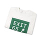 Vintage Exit 65 WCP Sign Unisex Heavy Blend™ Crewneck Sweatshirt