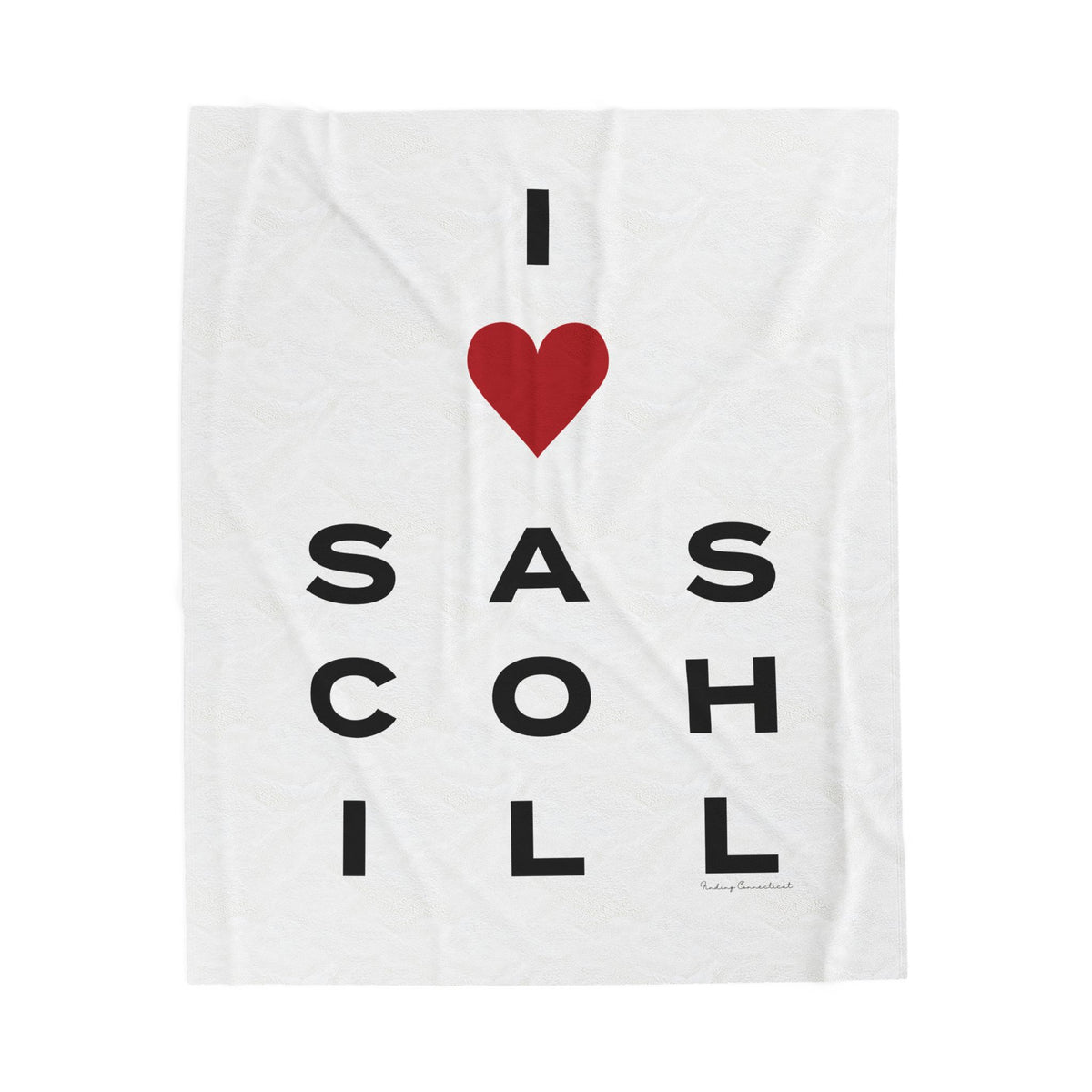 Love Sasco Hill Velveteen Plush Blanket