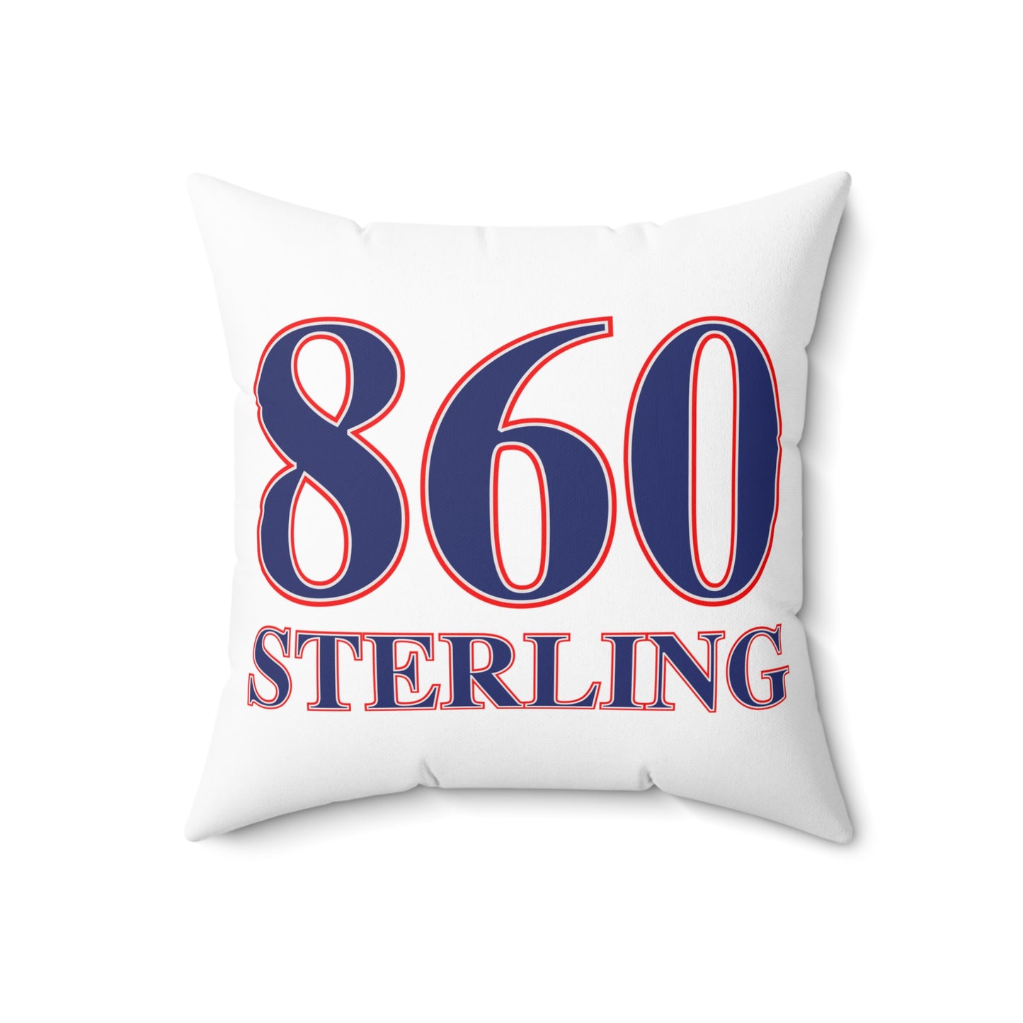 860 Sterling Red, White & Blue Spun Polyester Square Pillow