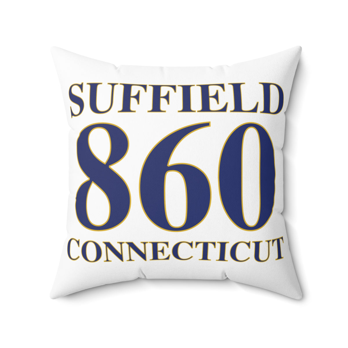 Suffield 860 Connecticut Polyester Square Pillow