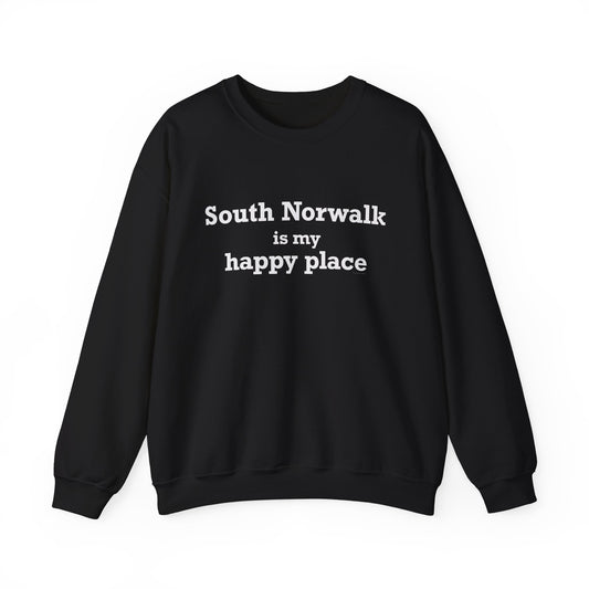 South Norwalk is My Happy Place Unisex Heavy Blend™ Crewneck Sweatshirt