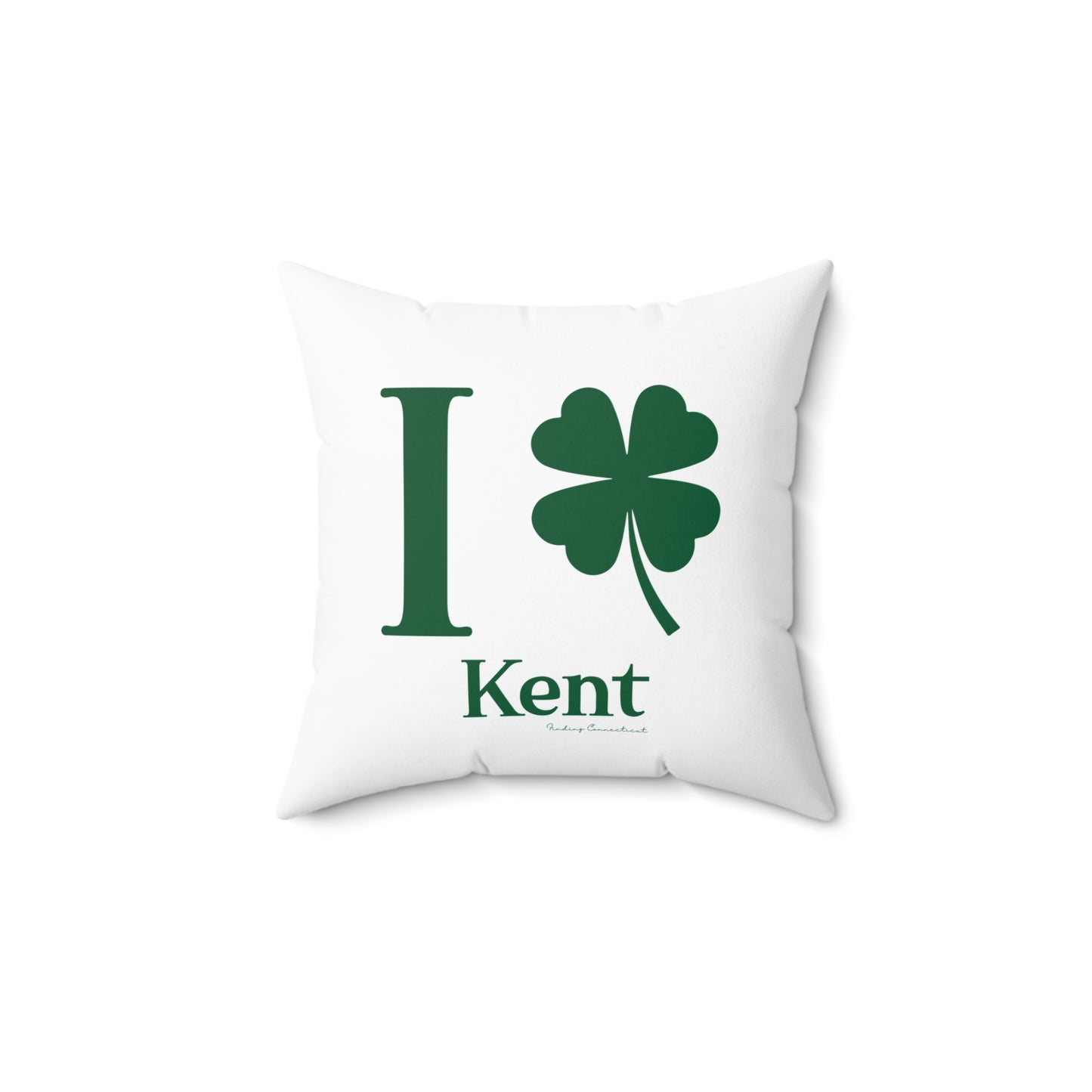 I Clover Kent Spun Polyester Square Pillow