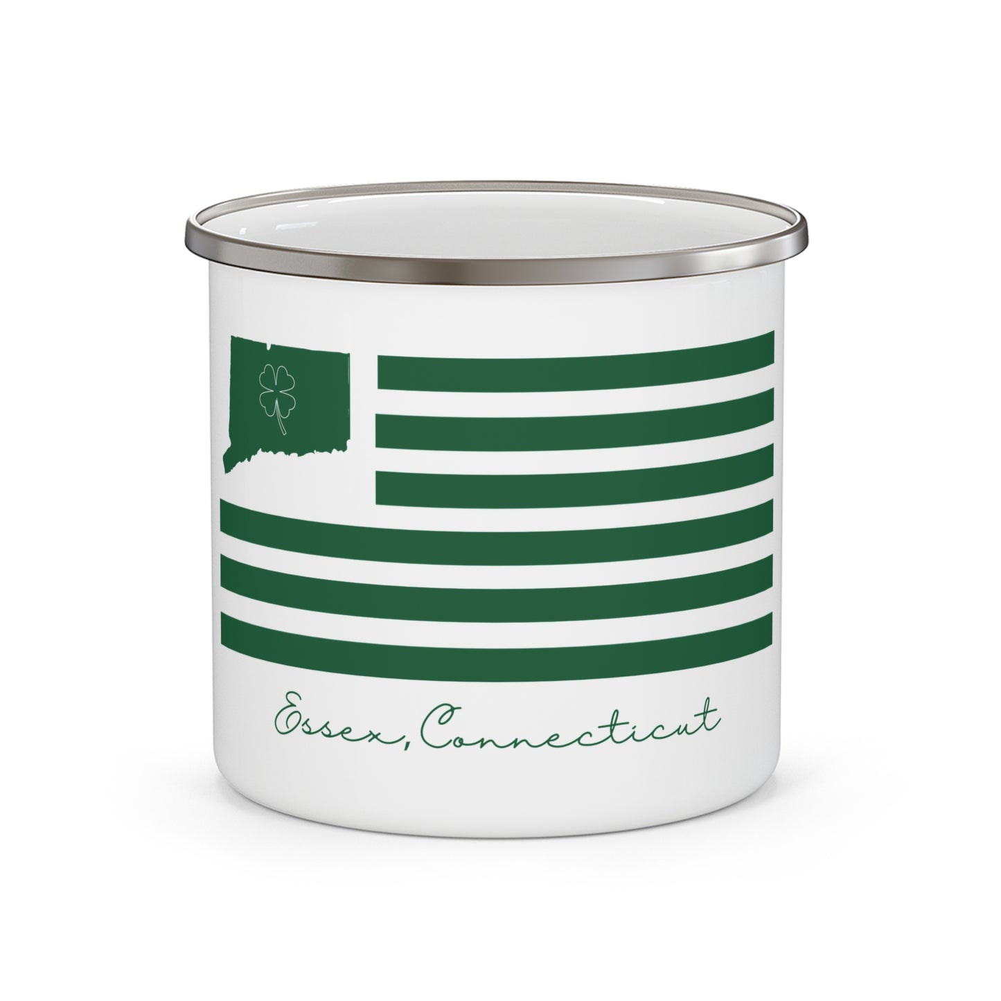 Essex Connecticut St. Patrick’s Day Flag Enamel Camping Mug