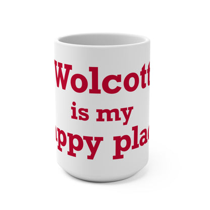 Wolcott is My Happy Place Mug 15oz