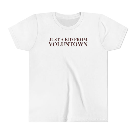 Just a kid from Voluntown Youth Short Sleeve T-Shirt
