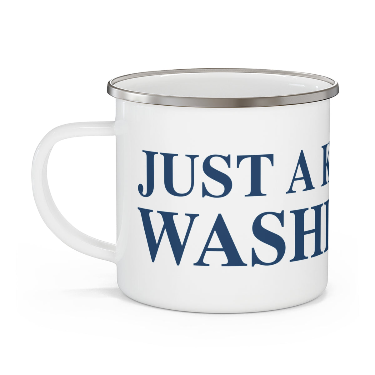 Just a kid from Washington Enamel Camping Mug