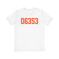 06353 Montville Connecticut Zip Code Unisex Jersey Short Sleeve T-Shirt