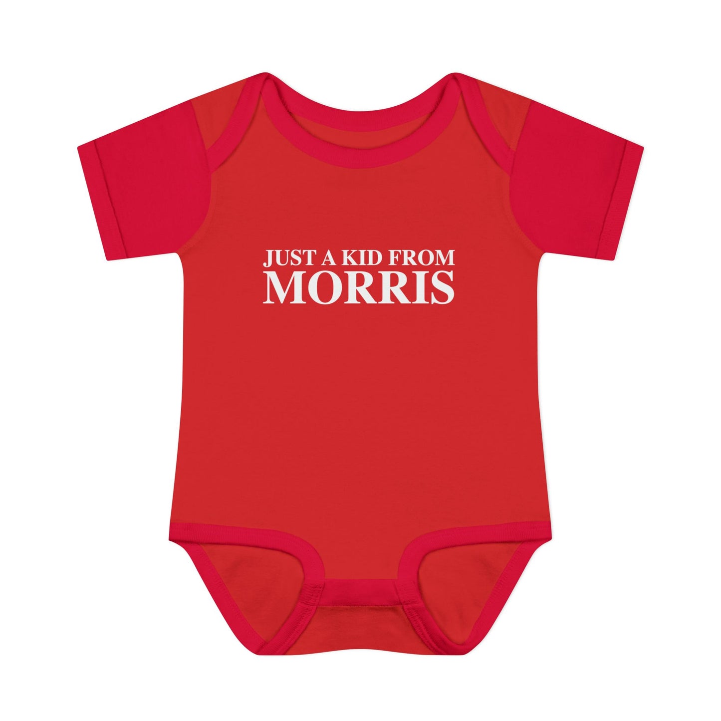 Just a kid from Morris Infant Baby Rib Bodysuit