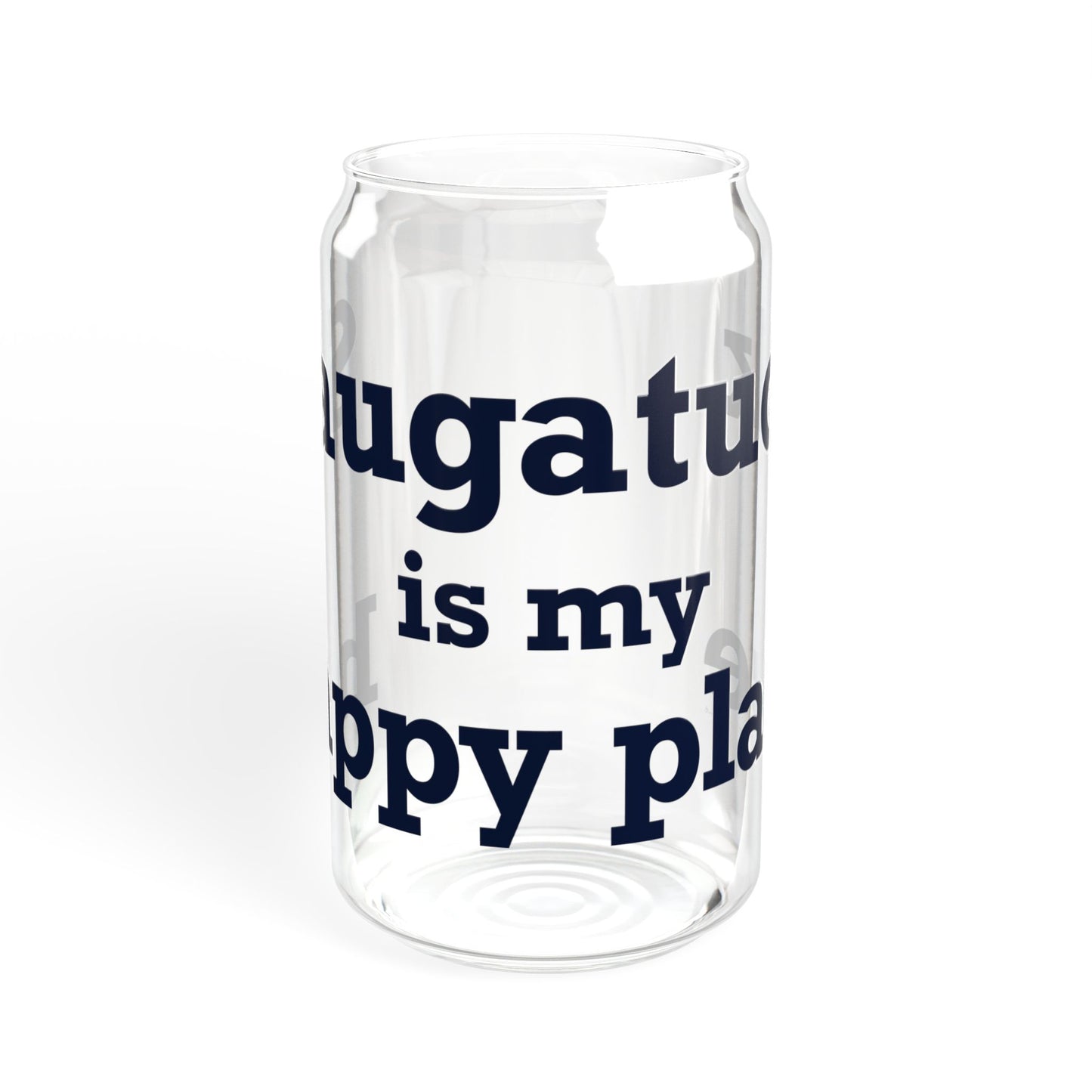 Saugatuck Is My Happy Place Sipper Glass, 16oz