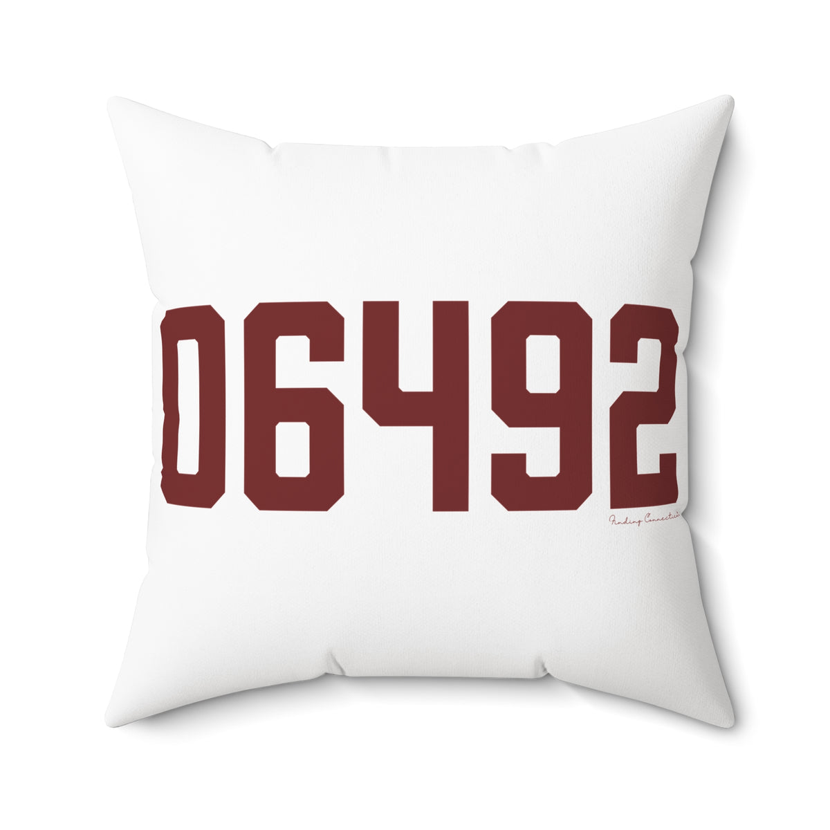 06492 Wallingford Connecticut Zip Code Polyester Square Pillow