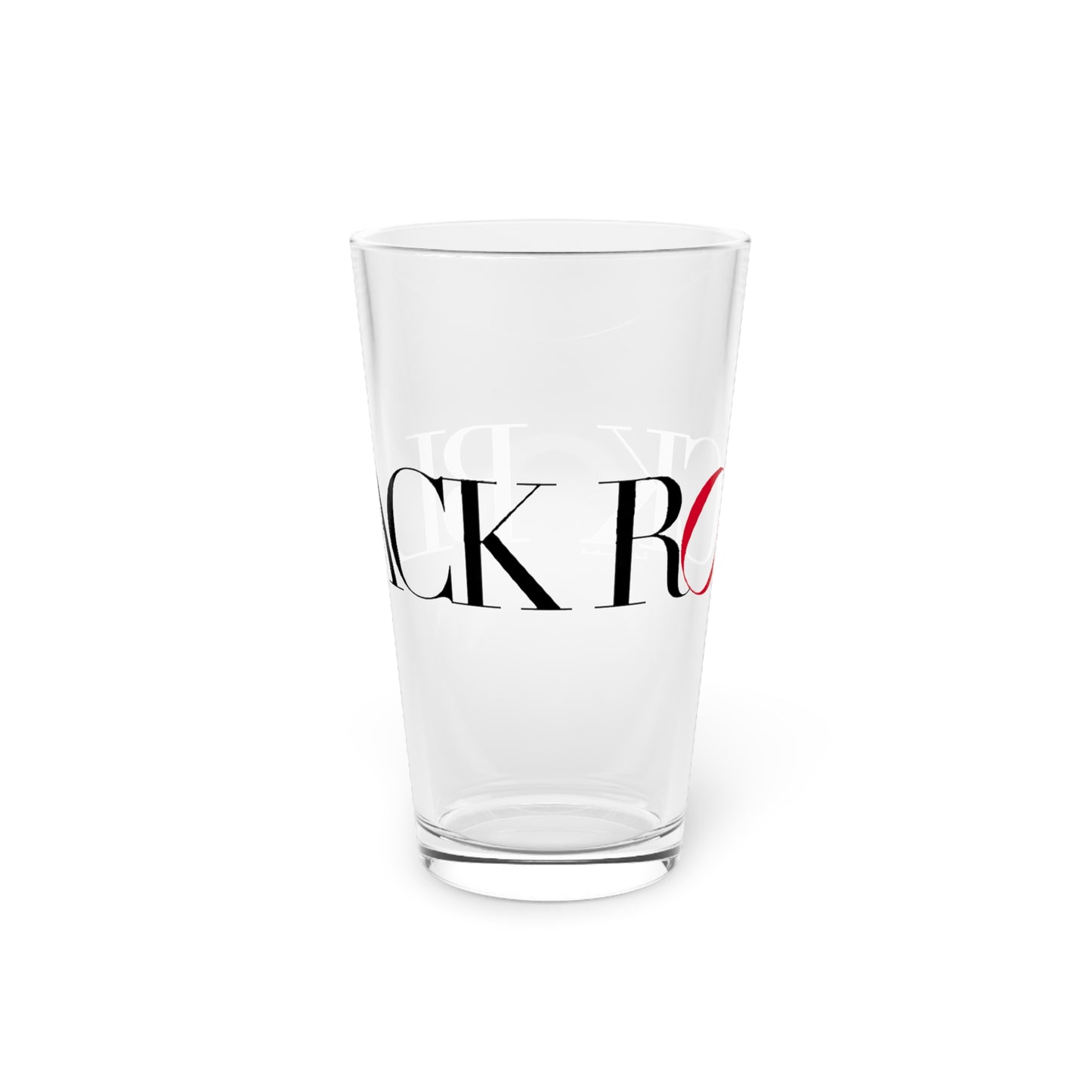 41 Tilt Black Rock Pint Glass, 16oz