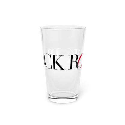 41 Tilt Black Rock Pint Glass, 16oz