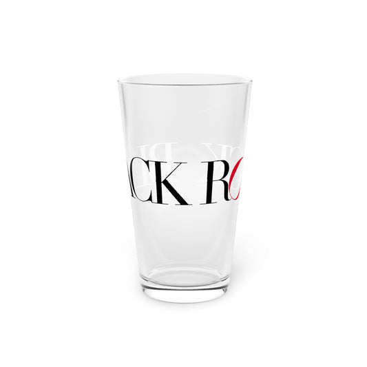 41 Tilt Black Rock Pint Glass, 16oz
