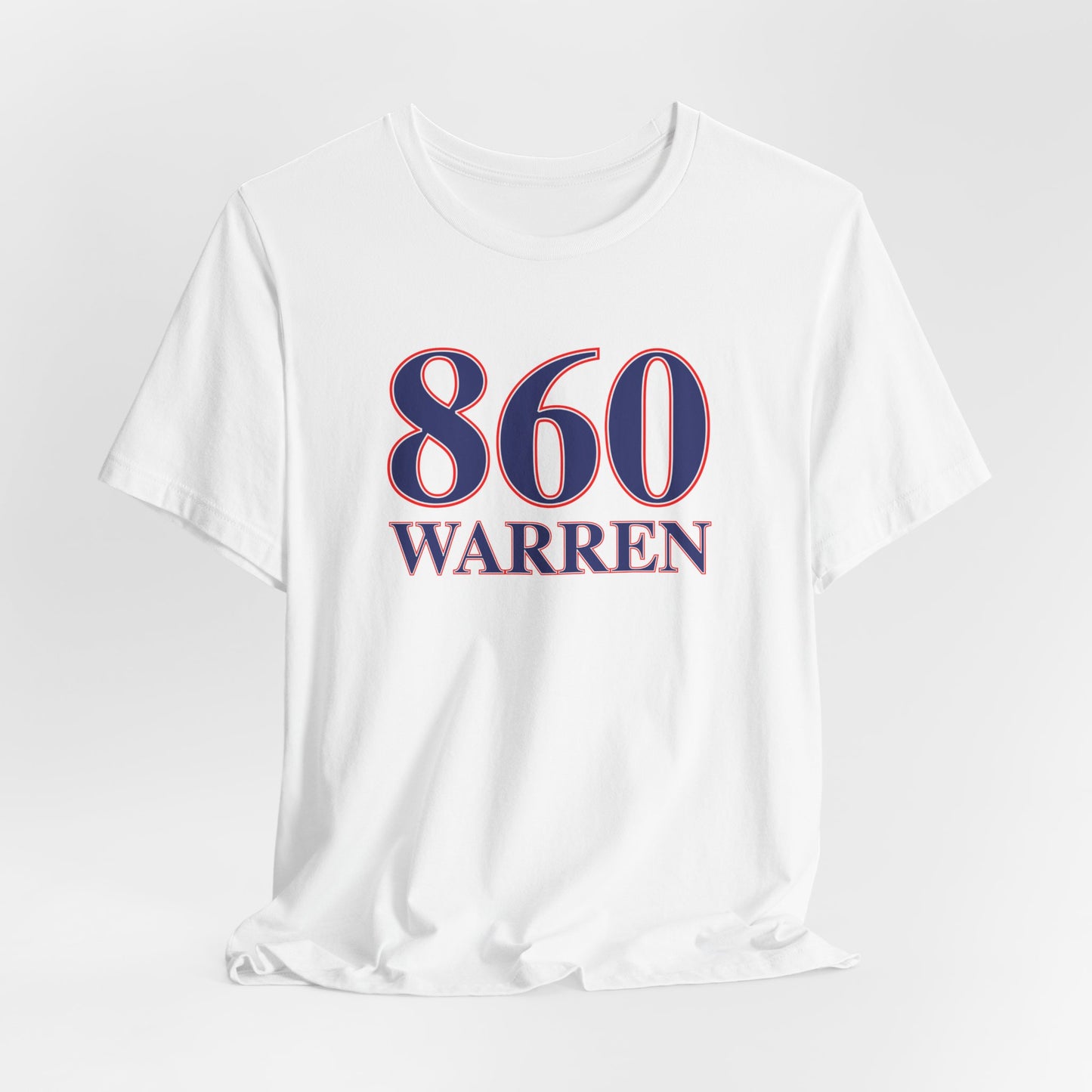 860 Warren Red White & Blue Unisex Jersey Short Sleeve T-Shirt