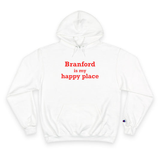 Branford is My Happy Place Champion Hoodie