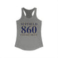 Suffield 860 Connecticut Women's Ideal Racerback Tank Top