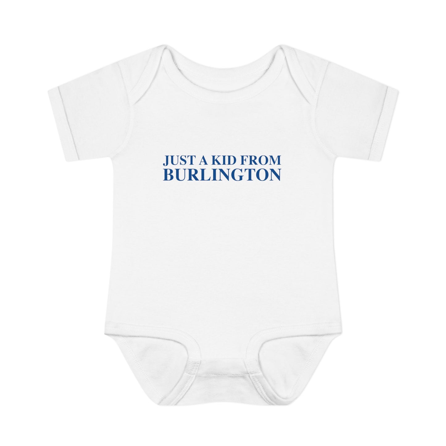 Just a kid from Burlington Infant Baby Rib Bodysuit