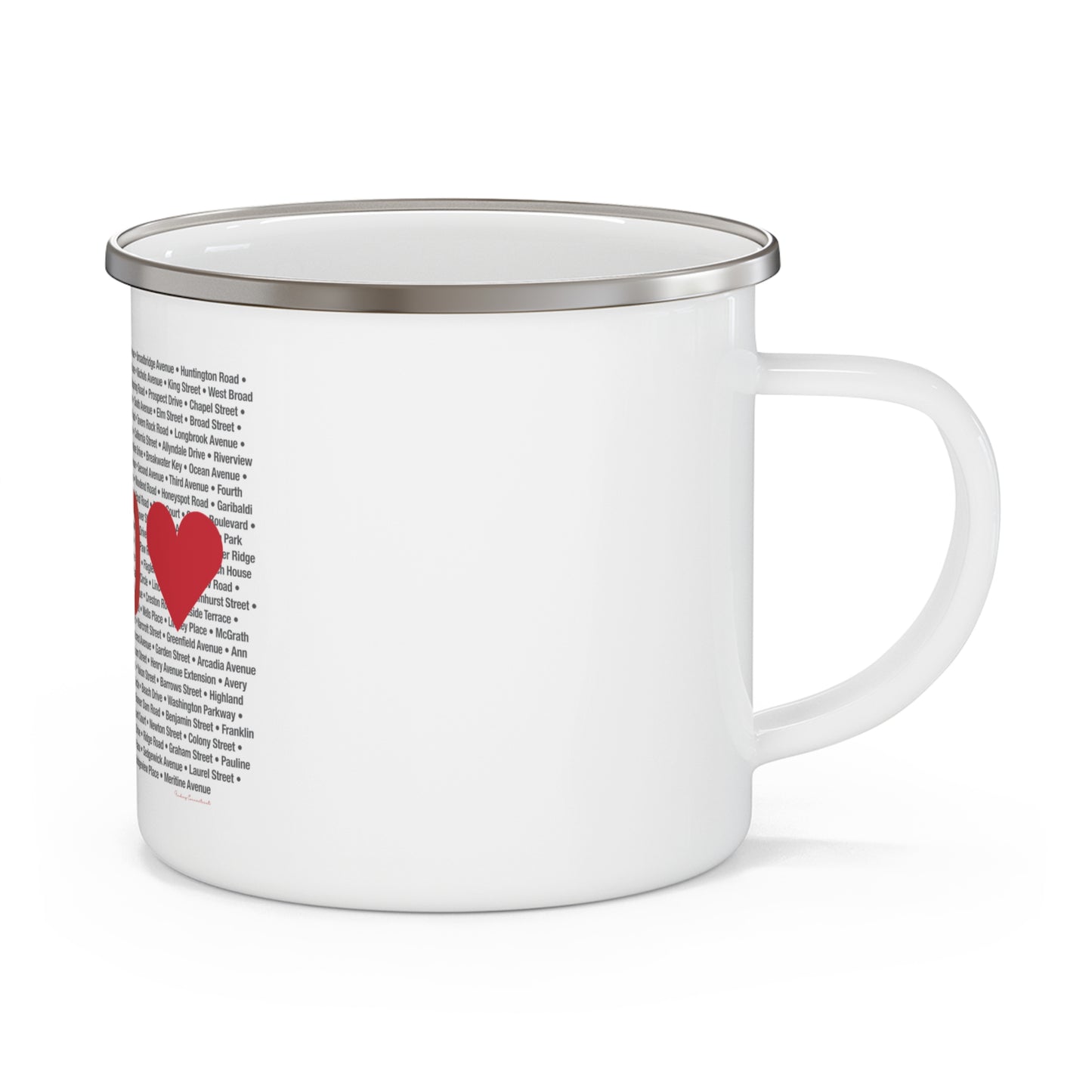 Stratford Love Enamel Camping Mug