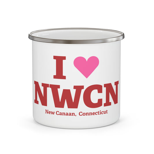 I Heart NWCN Enamel Camping Mug