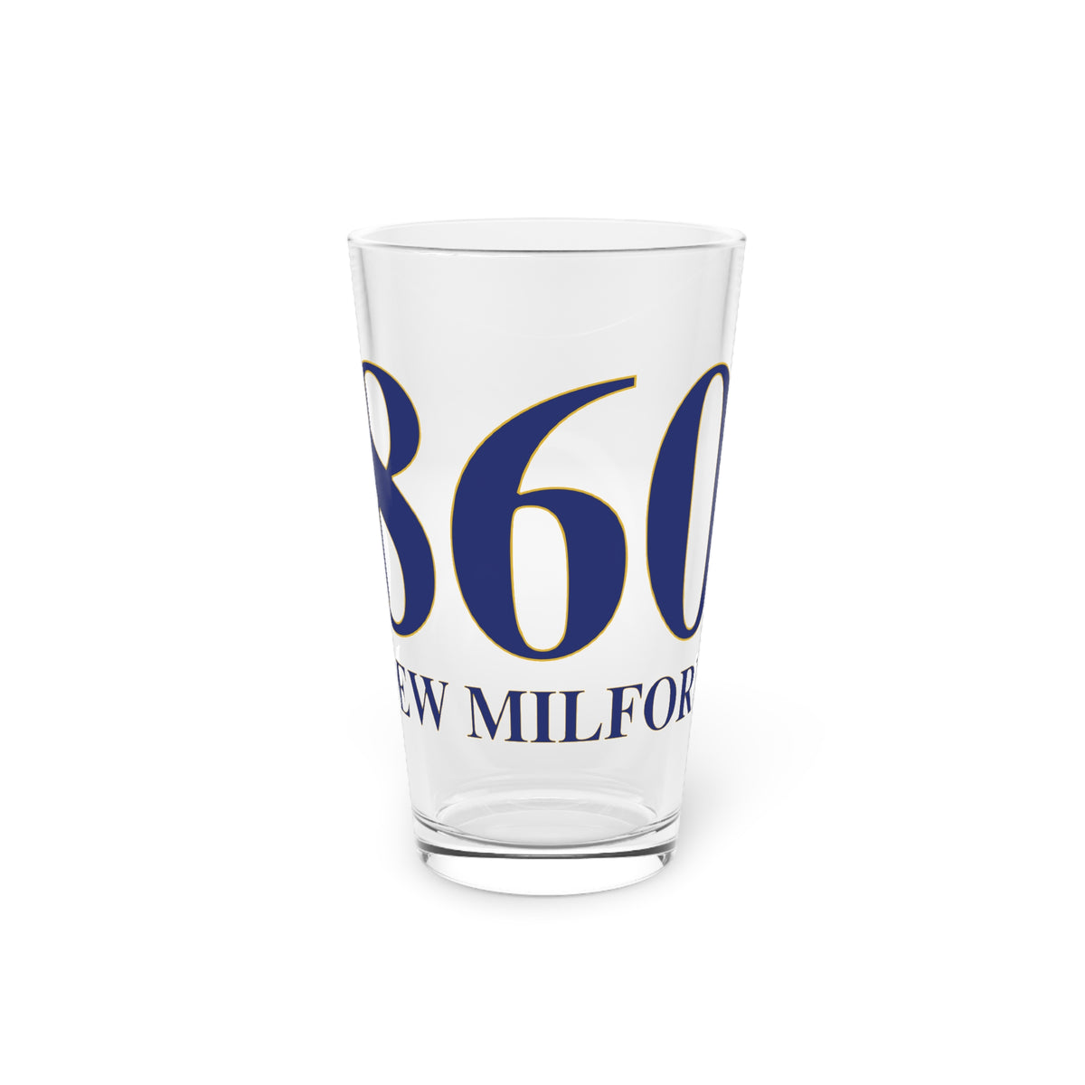 860 New Milford Pint Glass, 16oz