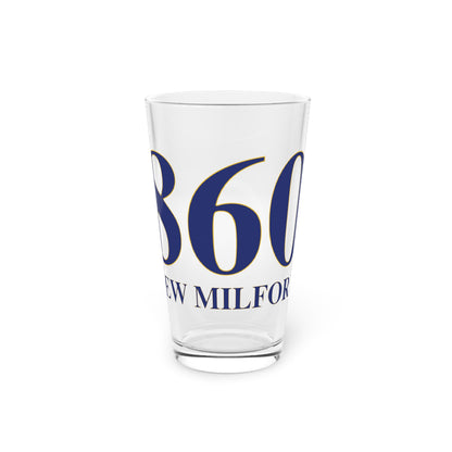 860 New Milford Pint Glass, 16oz