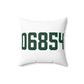 06854 Norwalk Connecticut Zip Code Spun Polyester Square Pillow