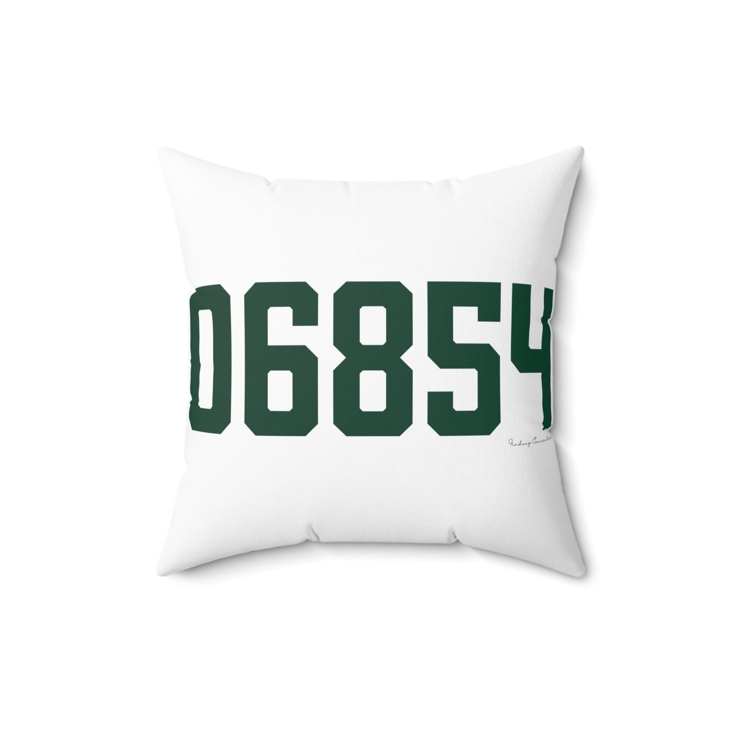 06854 Norwalk Connecticut Zip Code Spun Polyester Square Pillow