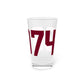 06074 South Windsor Connecticut Zip Code Pint Glass, 16oz