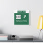 Vintage WCP Exit 65 Sign Matte Canvas, Stretched, 1.25"