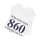 Willington 860 Connecticut Unisex Jersey Short Sleeve T-Shirt
