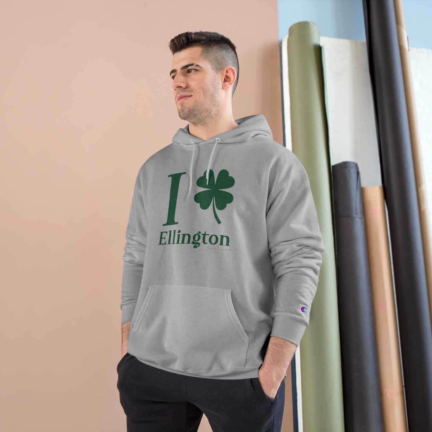 I Clover Ellington Champion Hoodie