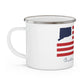 Chester Connecticut Flag Enamel Camping Mug