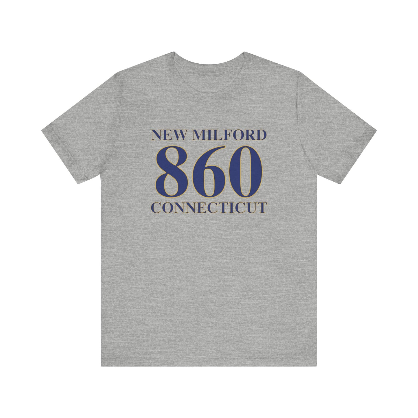 New Milford 860 Connecticut Unisex Jersey Short Sleeve Tee