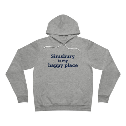 Simsbury is My Happy Place Unisex Sponge Fleece Pullover Hoodie