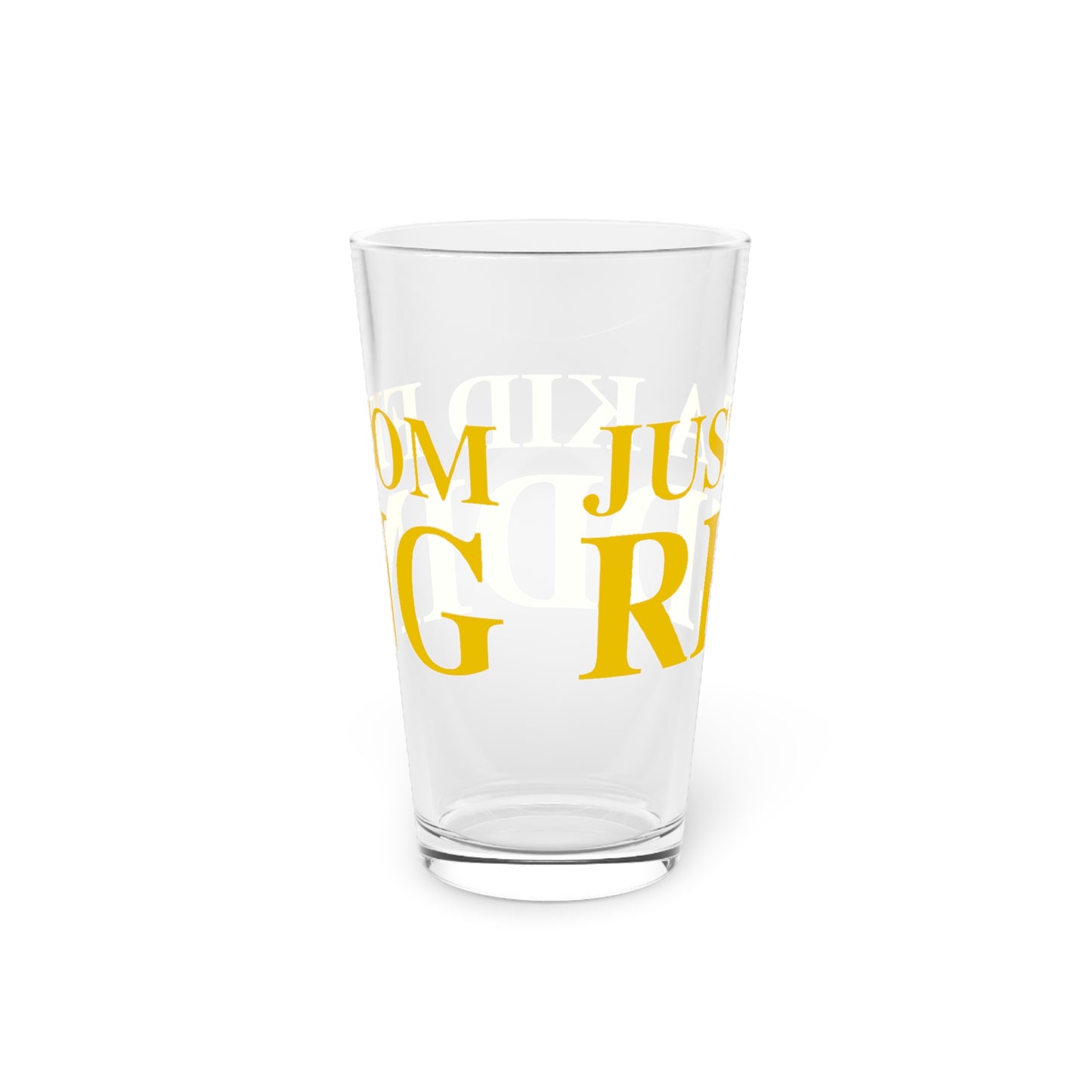 Just a kid from Redding Pint Glass, 16oz