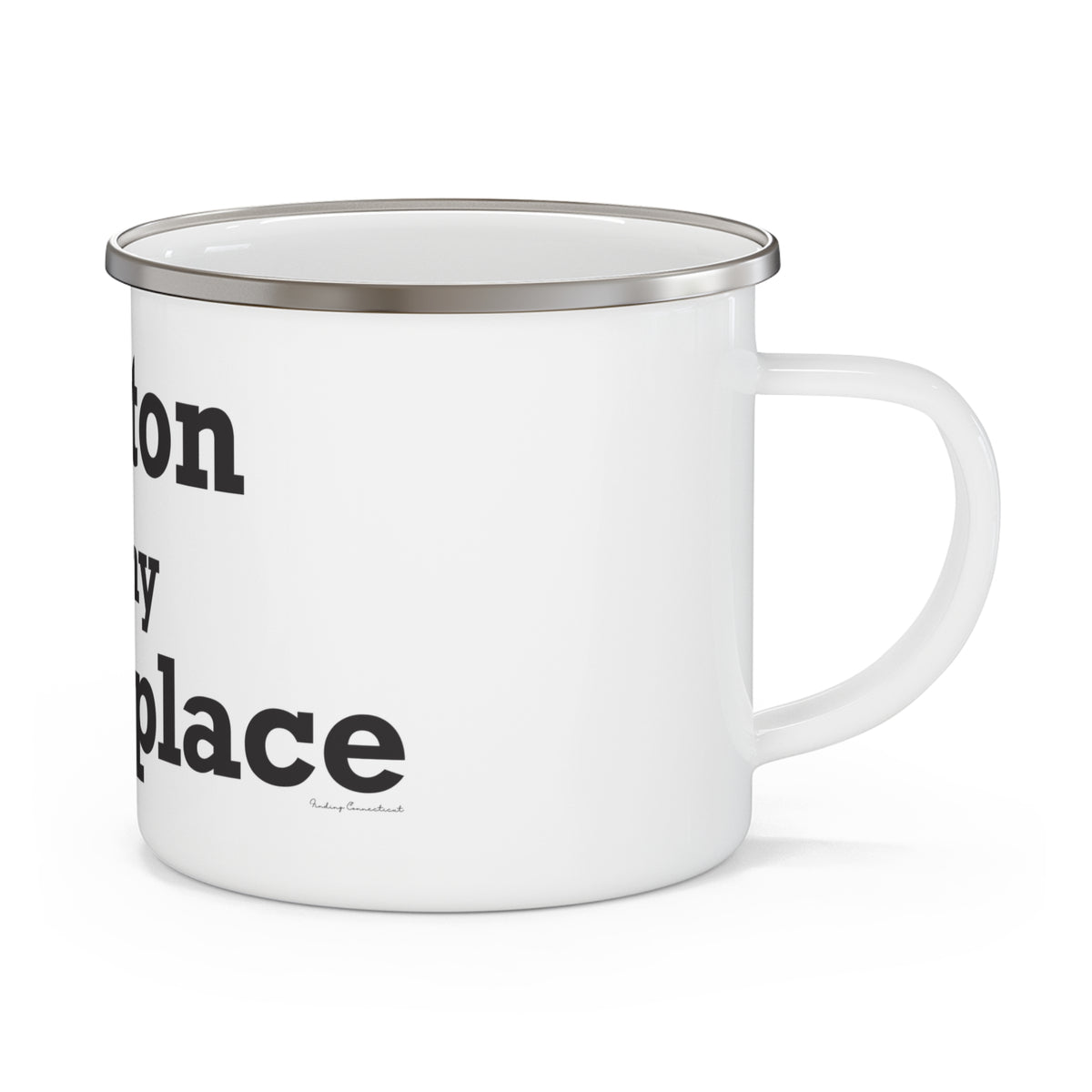 Groton is My Happy Place Enamel Camping Mug