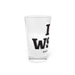 I Heart WSTN Pint Glass, 16oz