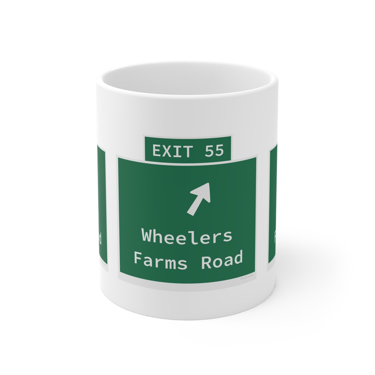 Vintage WCP Exit 55 Sign Mug 11oz