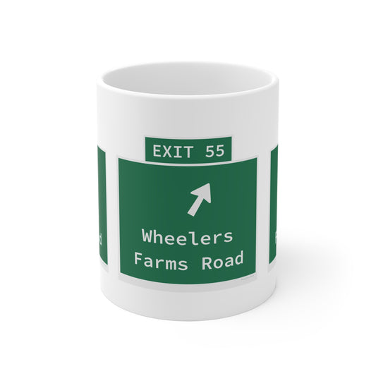 Vintage WCP Exit 55 Sign Mug 11oz