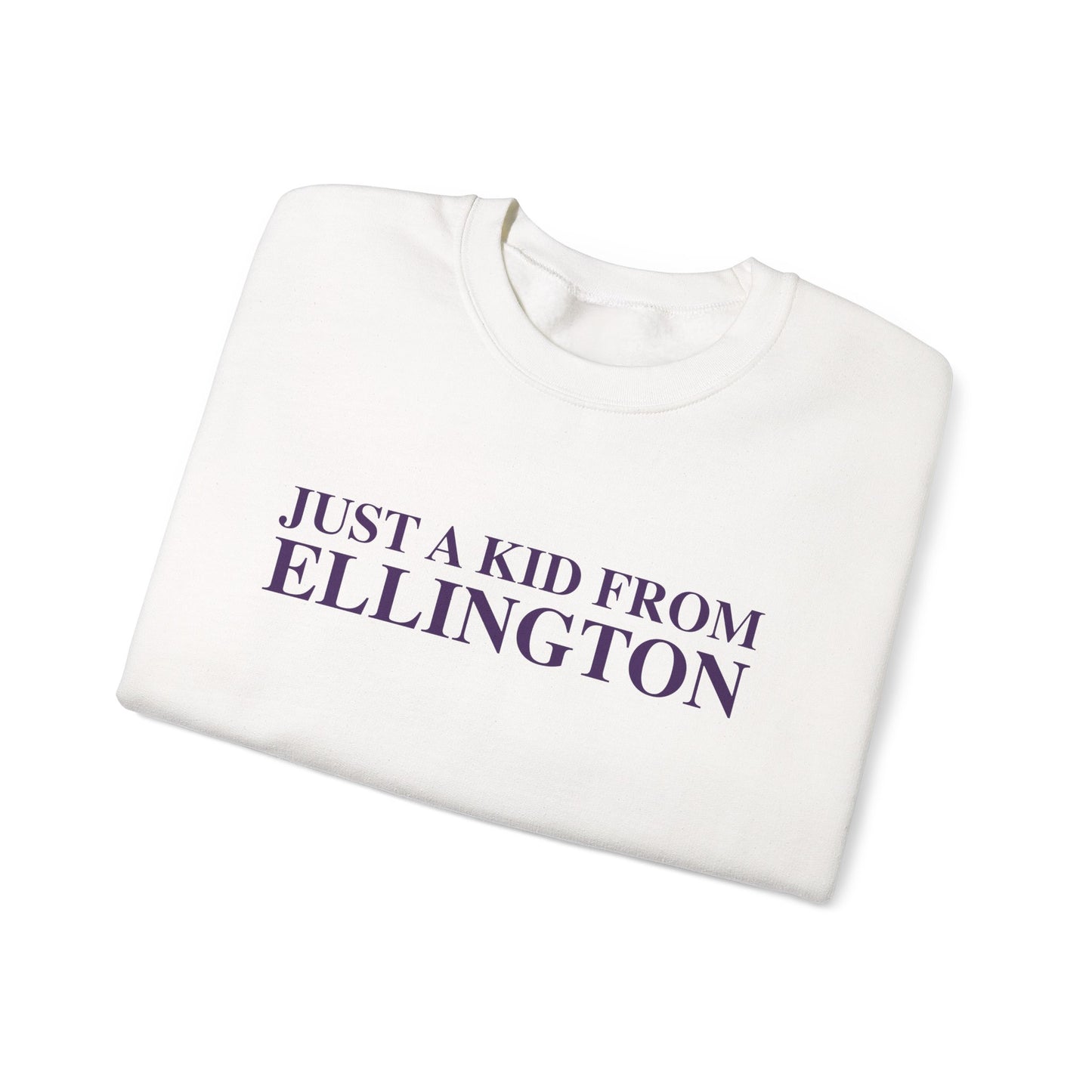 Just a kid from Ellington Unisex Heavy Blend™ Crewneck Sweatshirt