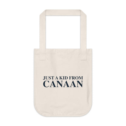 Just a kid from Canaan Organic Canvas Tote Bag