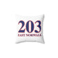 203 East Norwalk Red, White & Blue Spun Polyester Square Pillow
