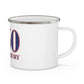 860 Glastonbury Red, White & Blue Enamel Camping Mug