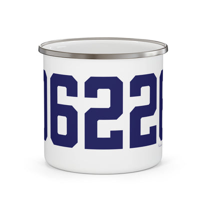 06226 Willimantic Connecticut Zip Code Enamel Camping Mug