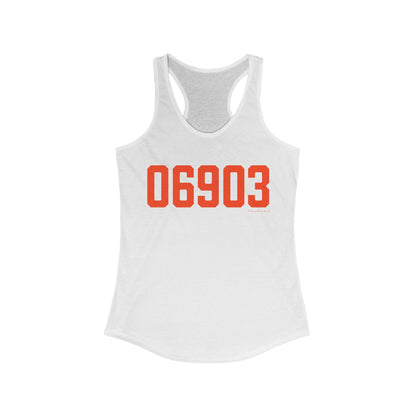 06903 Stamford Connecticut Zip Code Women's Ideal Racerback Tank Top