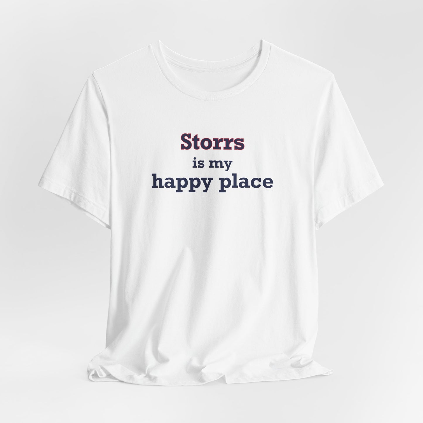 Storrs Is My Happy Place Unisex Jersey Short Sleeve T-Shirt