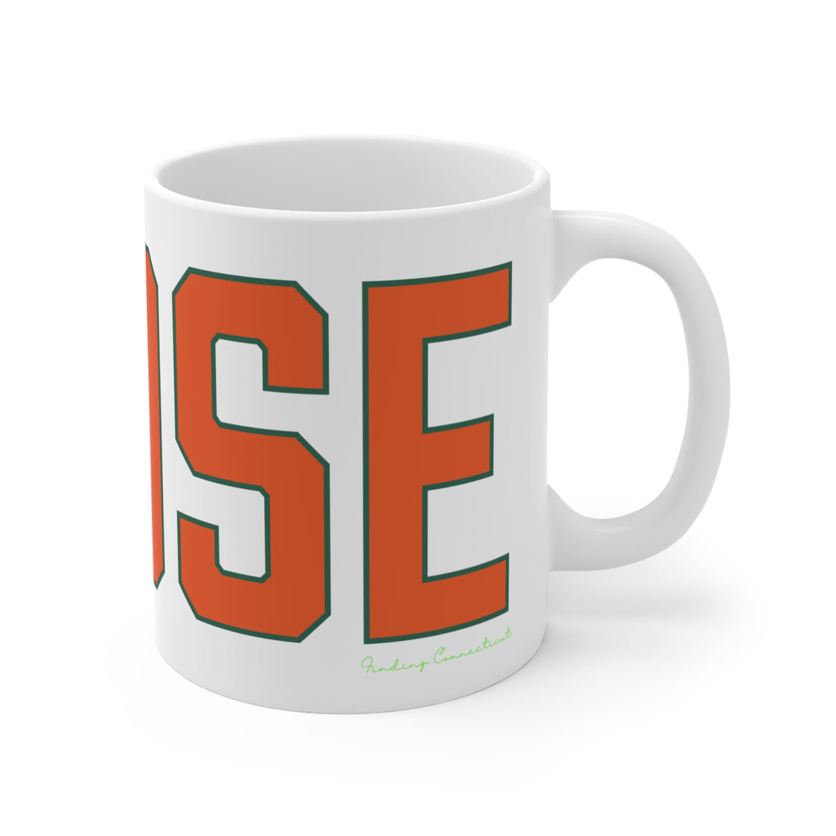 Goose Zip Code Orange & Green Mug 11oz