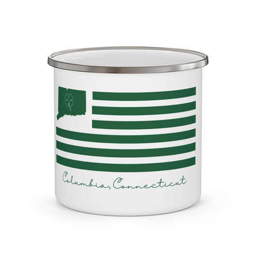 Columbia Connecticut St. Patrick's Day Enamel Camping Mug