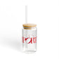 41 Tilt Southport Glass Can with Straw and Lid, 16oz